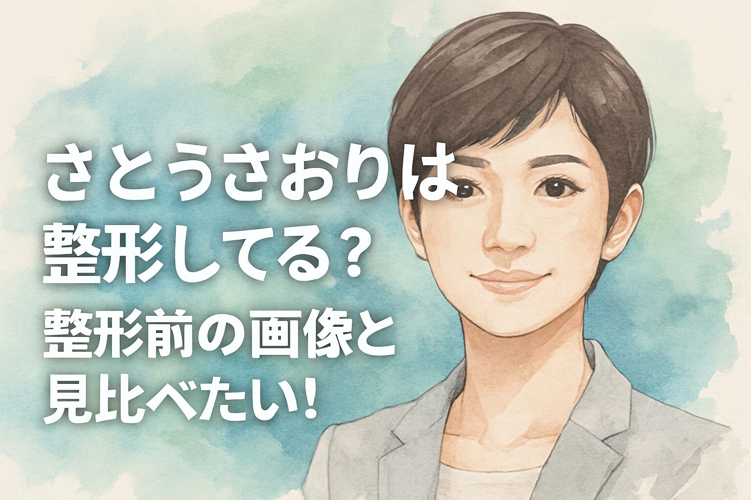 さとうさおりは整形してる？整形前の画像と見比べたい！