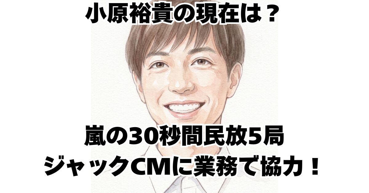 小原裕貴の現在は？嵐の30秒間民放5局ジャックCMに業務で協力！